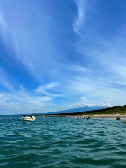 宮海海水浴場海開き!!社会福祉士と海